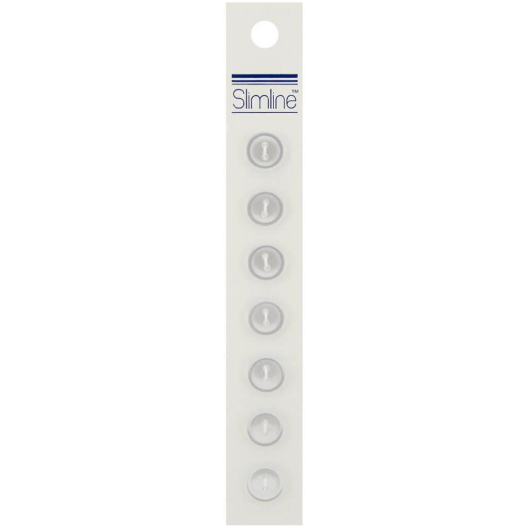 Slimline Buttons - Pearl 2-Hole, 7/16in 7/Pkg