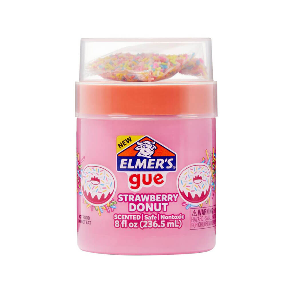 Elmer&#39;s Premade Slime with Mix-ins-Strawberry Donut