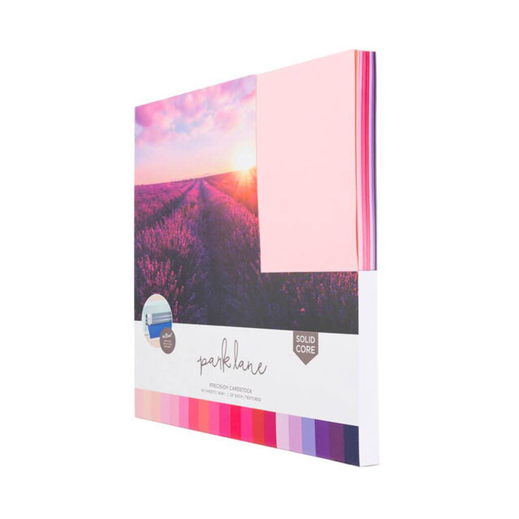 Pink &amp; Purple Precision Cardstock Paper Pack 60ct 12in x 12in