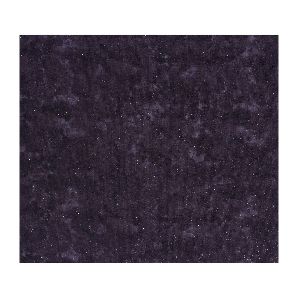 Cotton Fabric Black Glitter Marble Blender