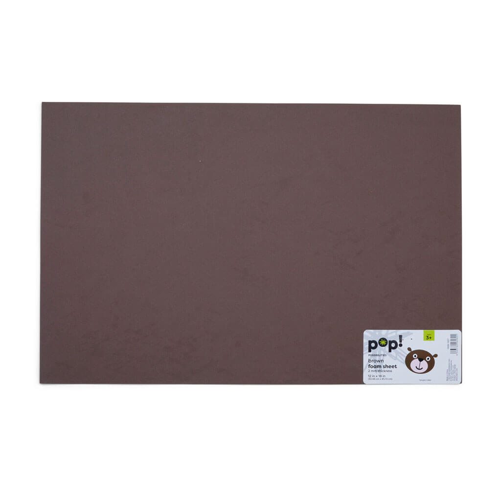POP! Foam Sheet 12x18 2mm Brown