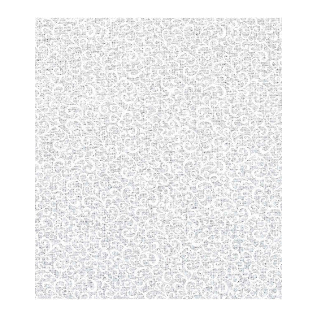 Keepsake Calico Cotton Fabric White Scroll