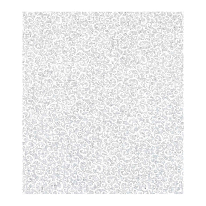 Keepsake Calico Cotton Fabric White Scroll