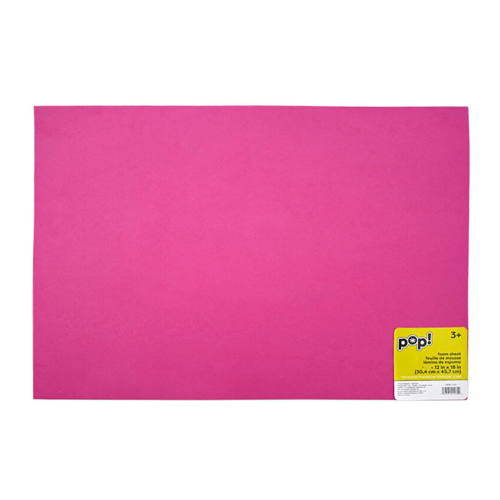 POP! Foam Sheet 12x18 2mm Fuschia