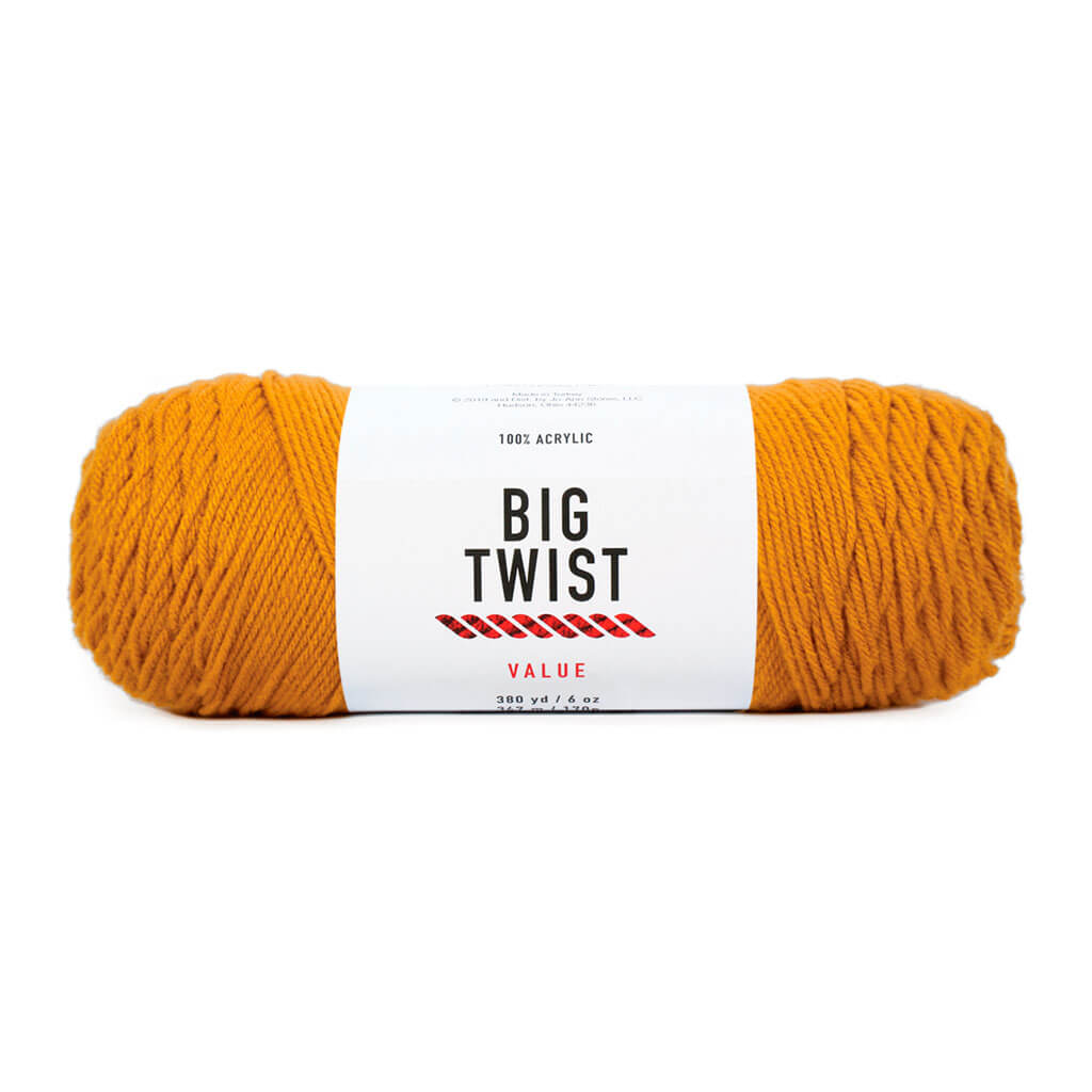 Solid Medium Acrylic Value Yarn 380yd Mustard