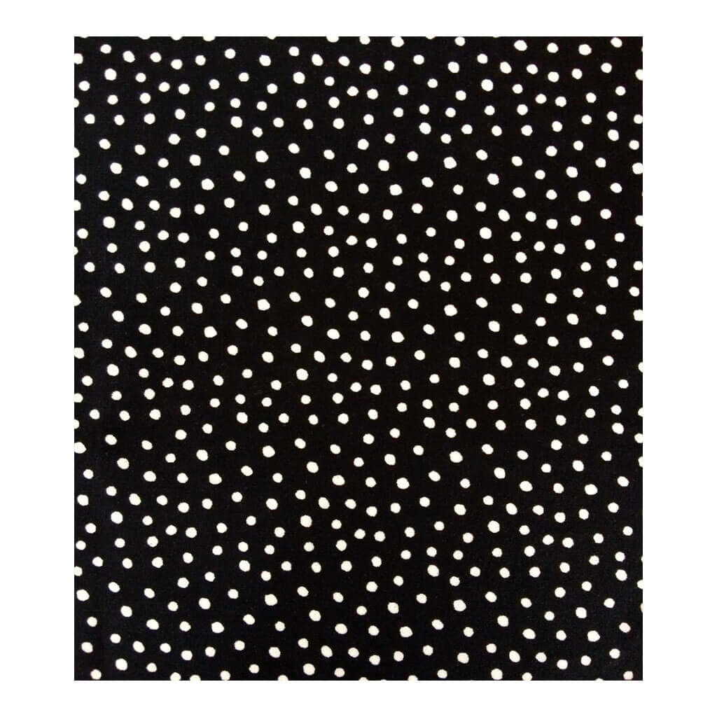 Keepsake Calico Cotton Fabric Black with Dots