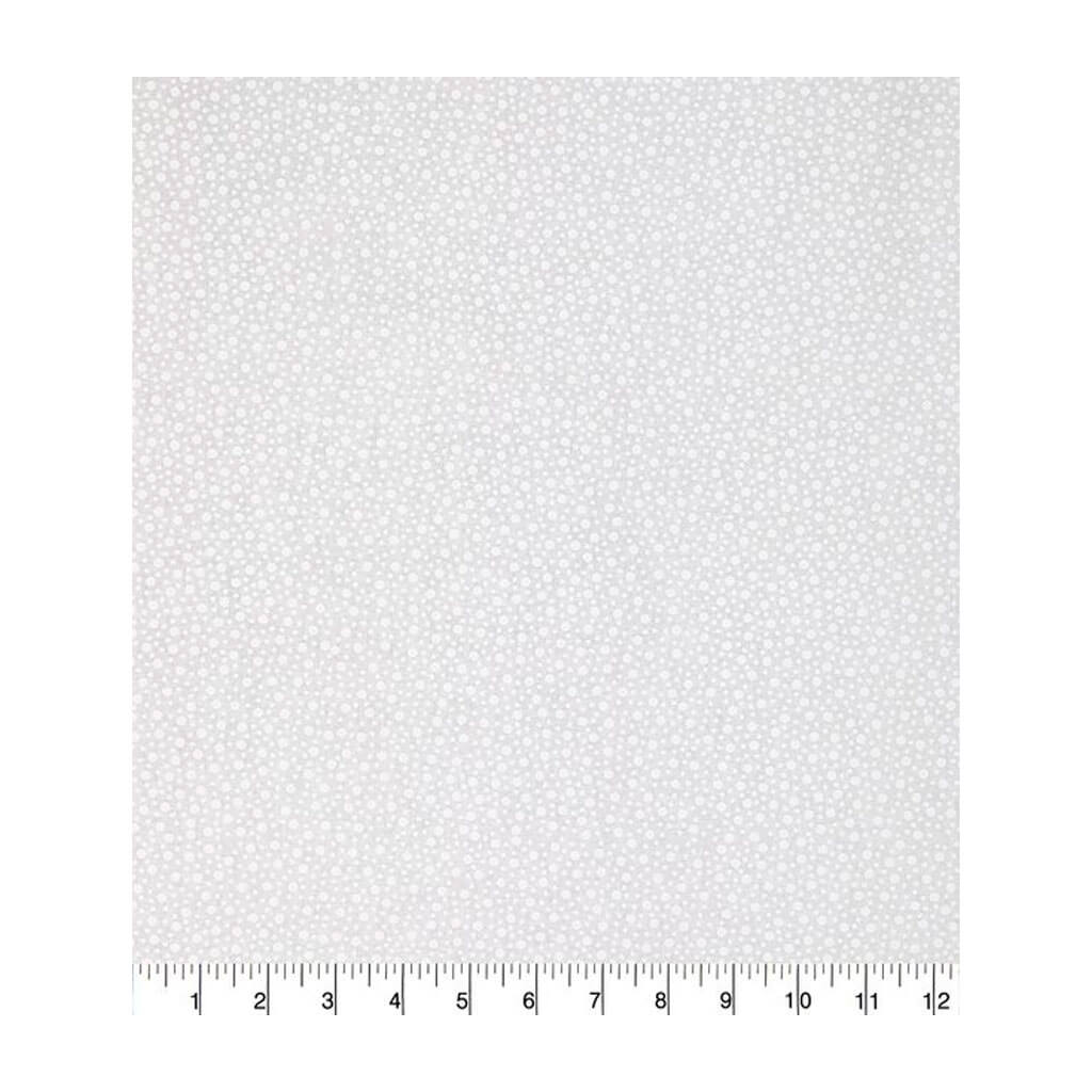 Cotton Fabric White Tossed Dots