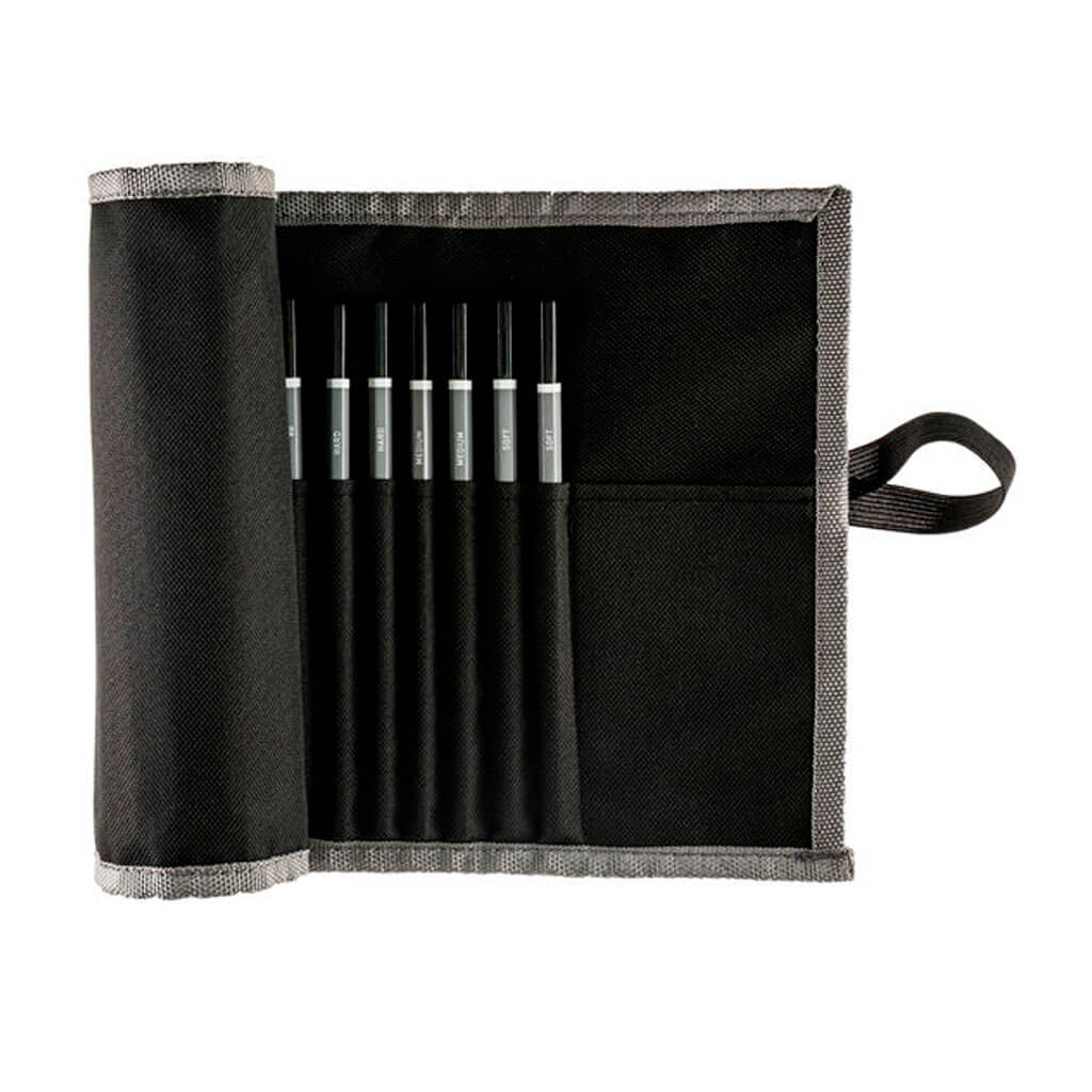 Black Roll Up 24 Pencil Storage Case