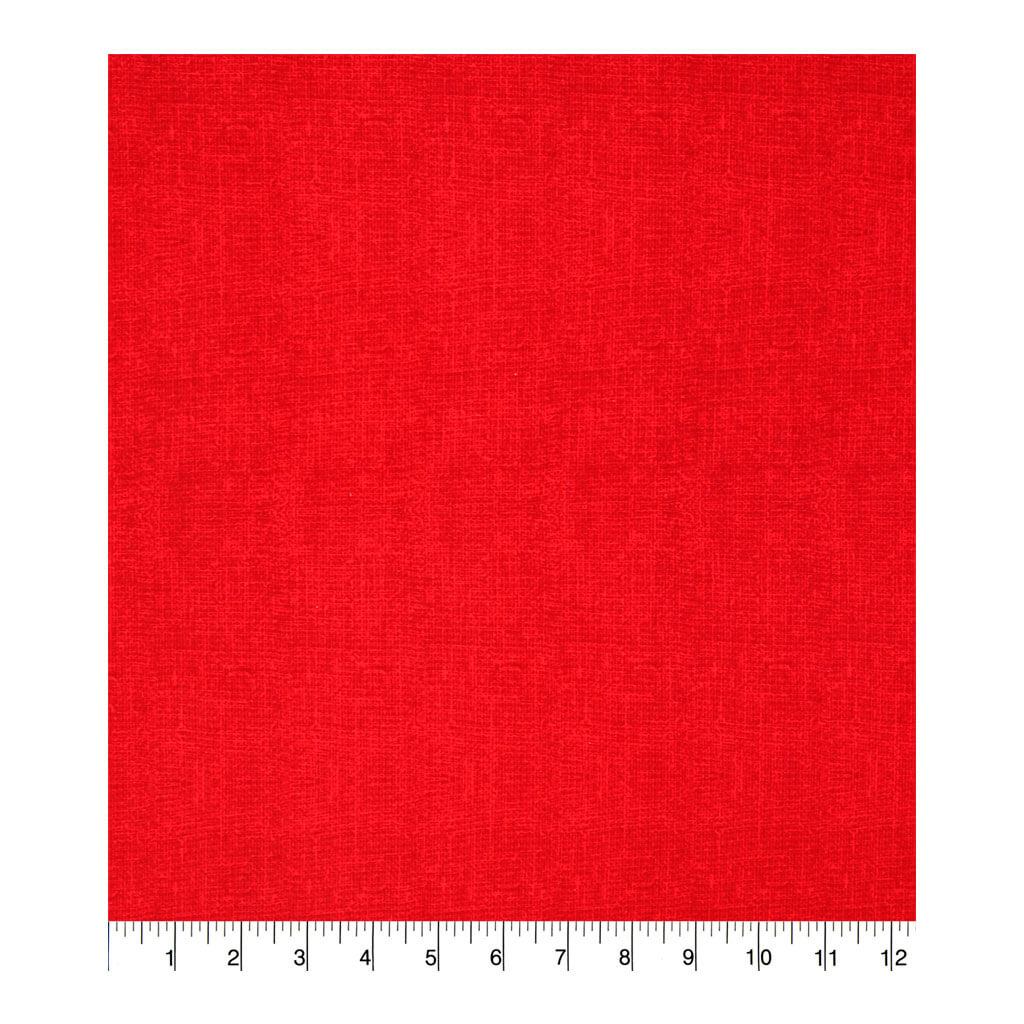 Burlap Texture Cotton Fabric Red