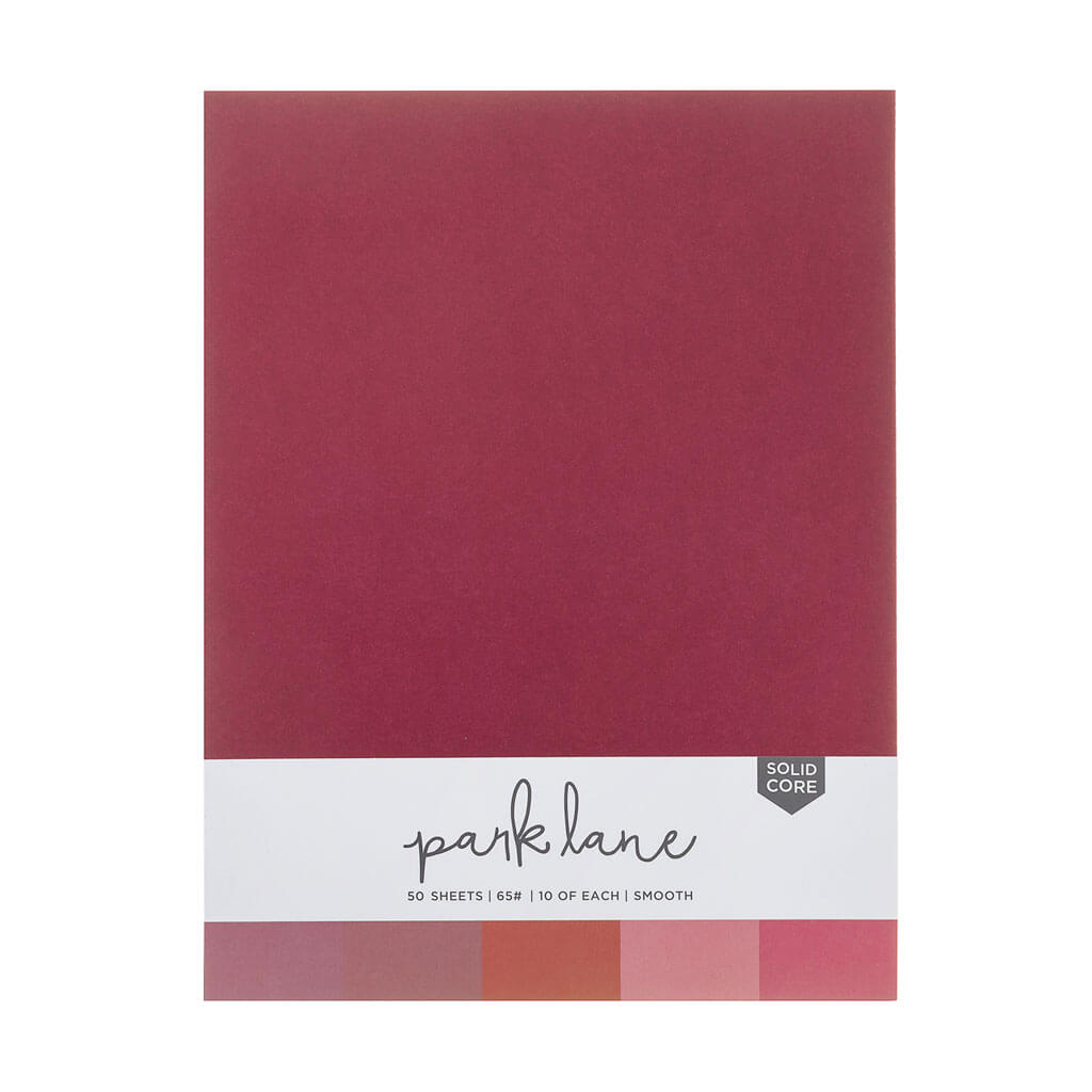 Red Smooth Cardstock Paper Pack 50 Sheet 8.5in x 11in