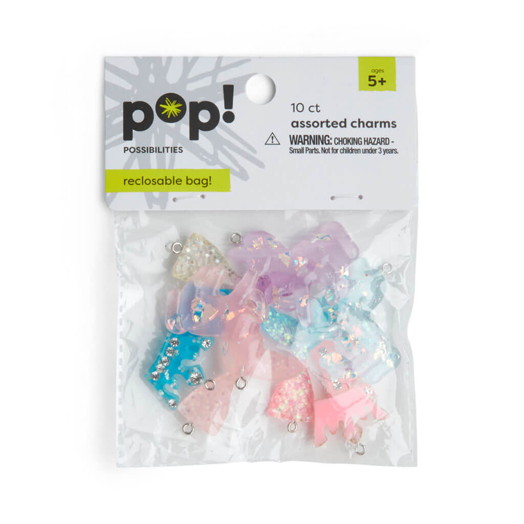 POP! Assorted Glitter Princess Charms Multi 10pk