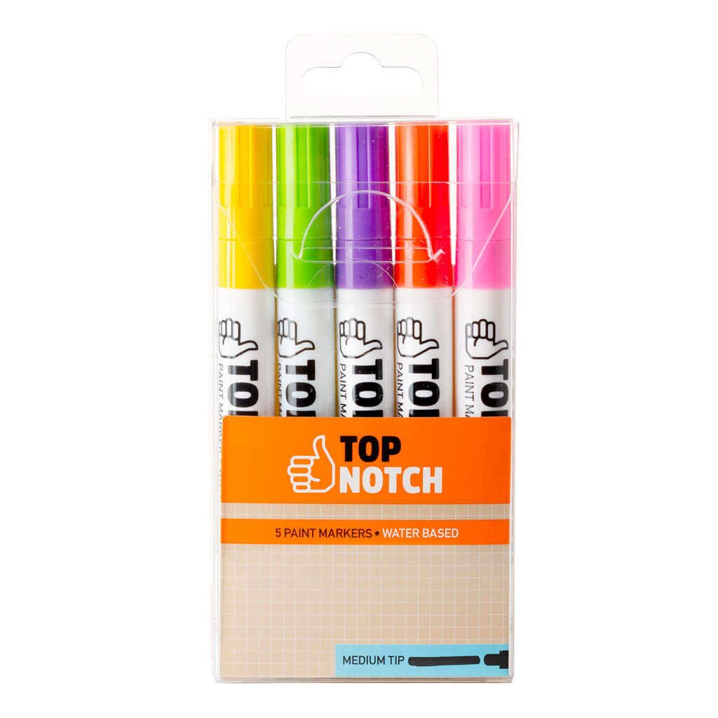 Spring Medium Tip Water Based Paint Markers 5ct