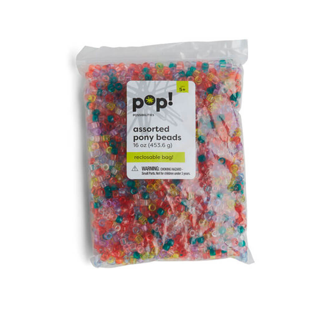 POP! 8mm Translucent Pony Beads