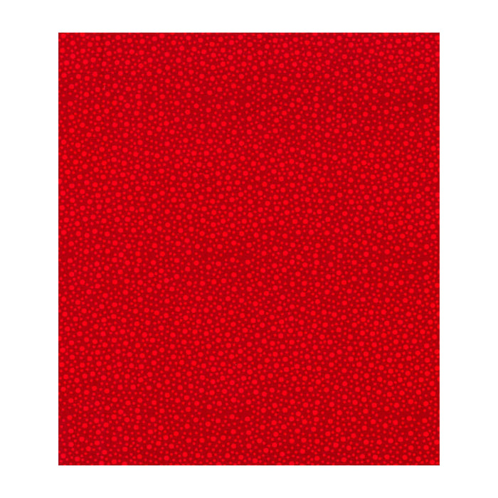 Cotton Fabric Multi Tonal Dots Red