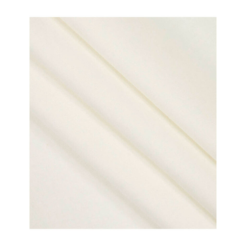 Solid Wide Cotton Fabric White