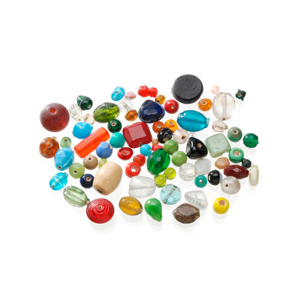 Multicolor Glass Beads 16oz