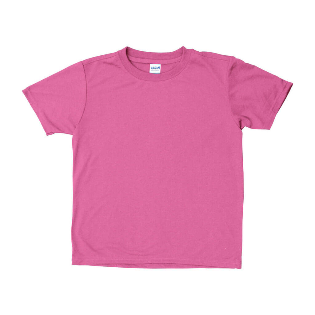 Buy Gildan Youth T-Shirt Safety Pink Online Creative Minds Art
