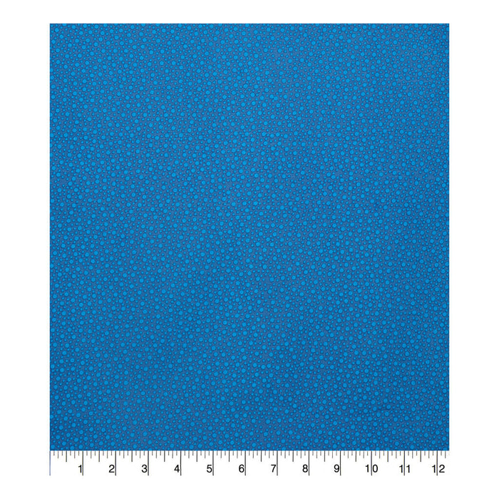 Keepsake Calico Cotton Fabric Blue Tossed Dots