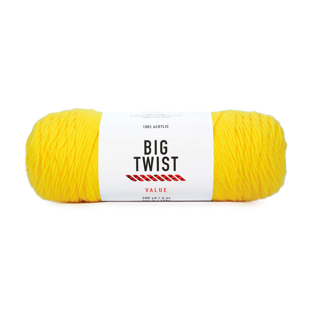 Medium Acrylic Value Clearance Yarn 6oz 380yd Varsity Yellow