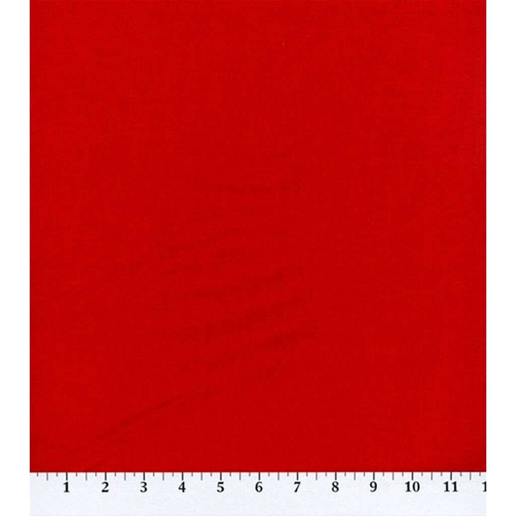 Kona Quilt Cotton Fabric Solids Rich Red