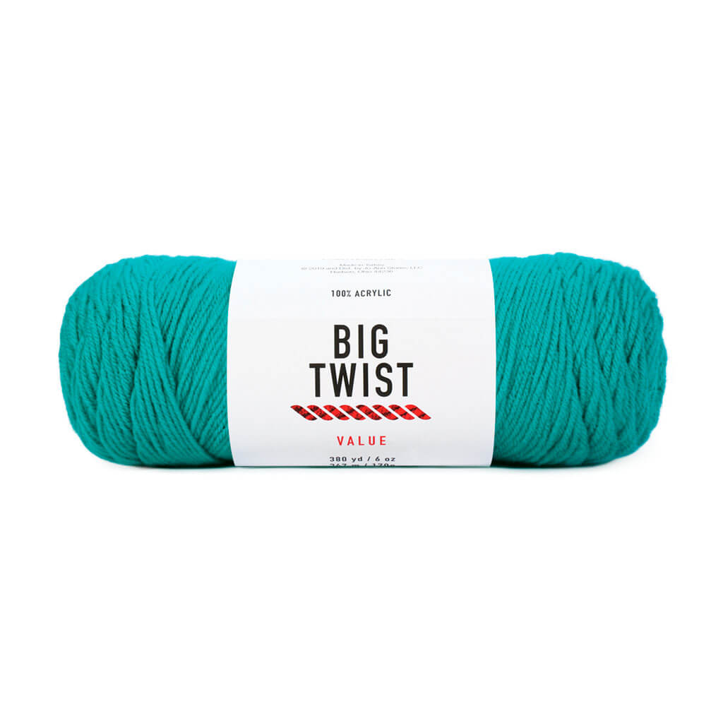 Value Yarn Solid Medium Acrylic 380yd 6oz Teal