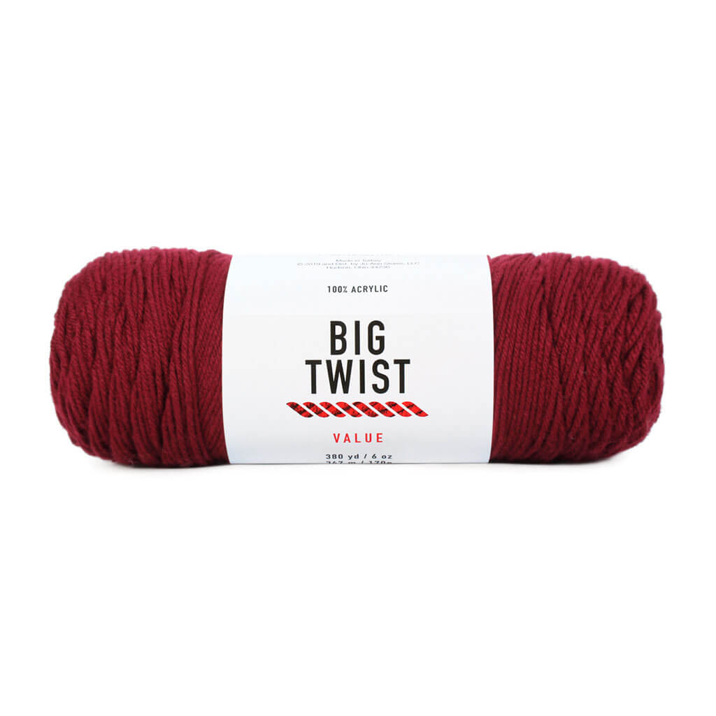 Solid Medium Acrylic Value Yarn 380yd 6oz Wine