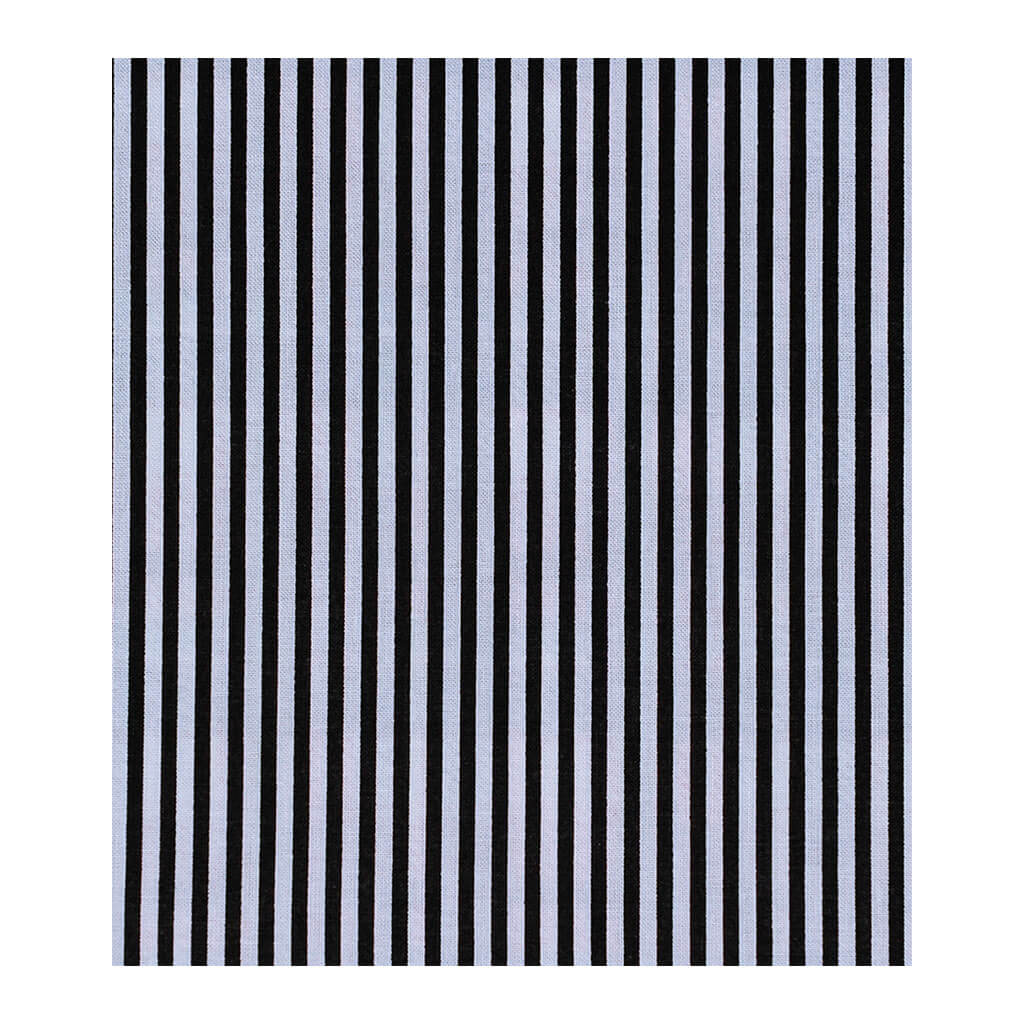 Keepsake Calico Cotton Fabric Black &amp; White Stripes