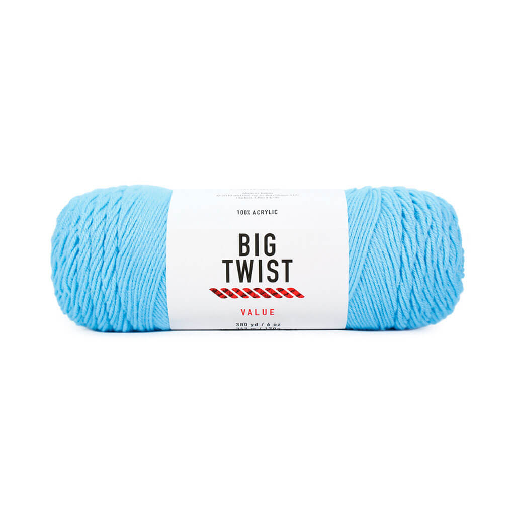 Solid Medium Acrylic Value Yarn 380yd 6oz Cornflower Blue