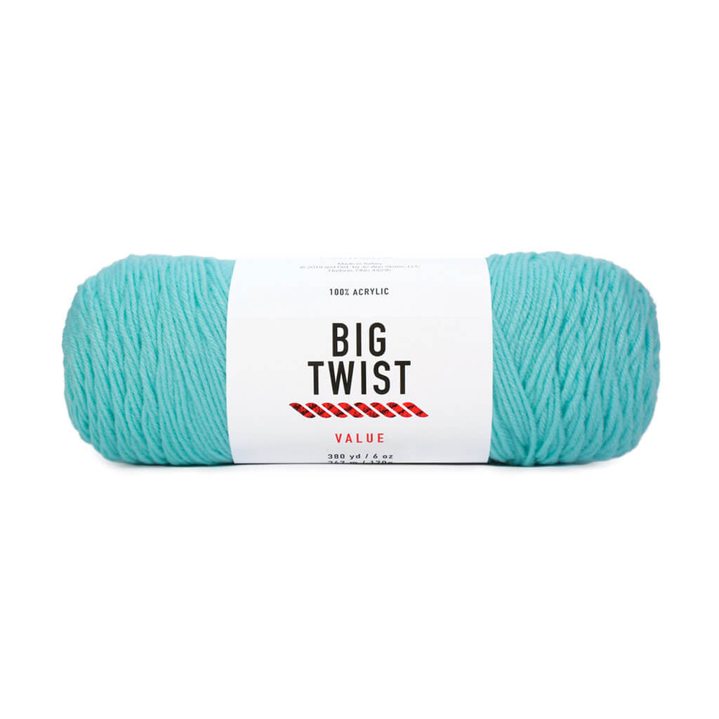 Value Yarn Solid Medium Acrylic 380yd 6oz Aqua