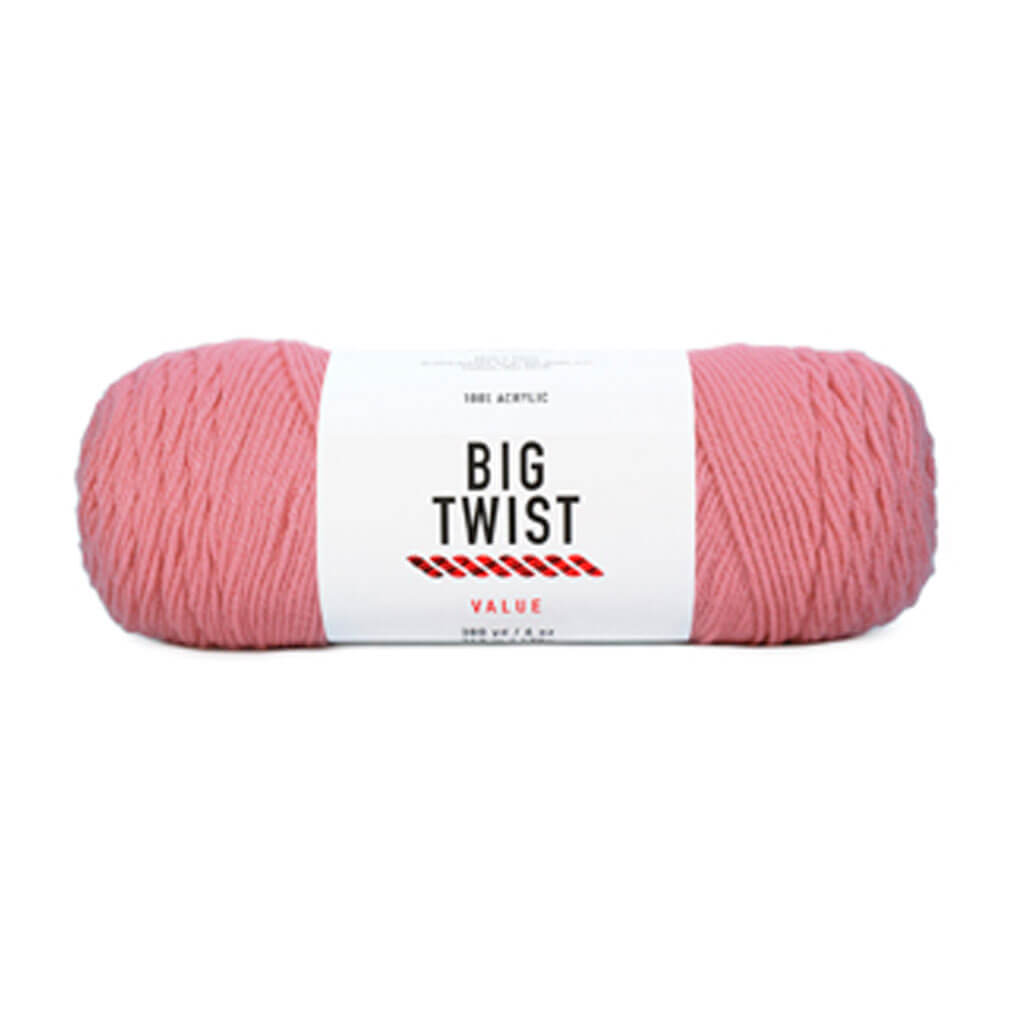 Solid Medium Acrylic Value Yarn 380yd 6oz Cosmetic Pink