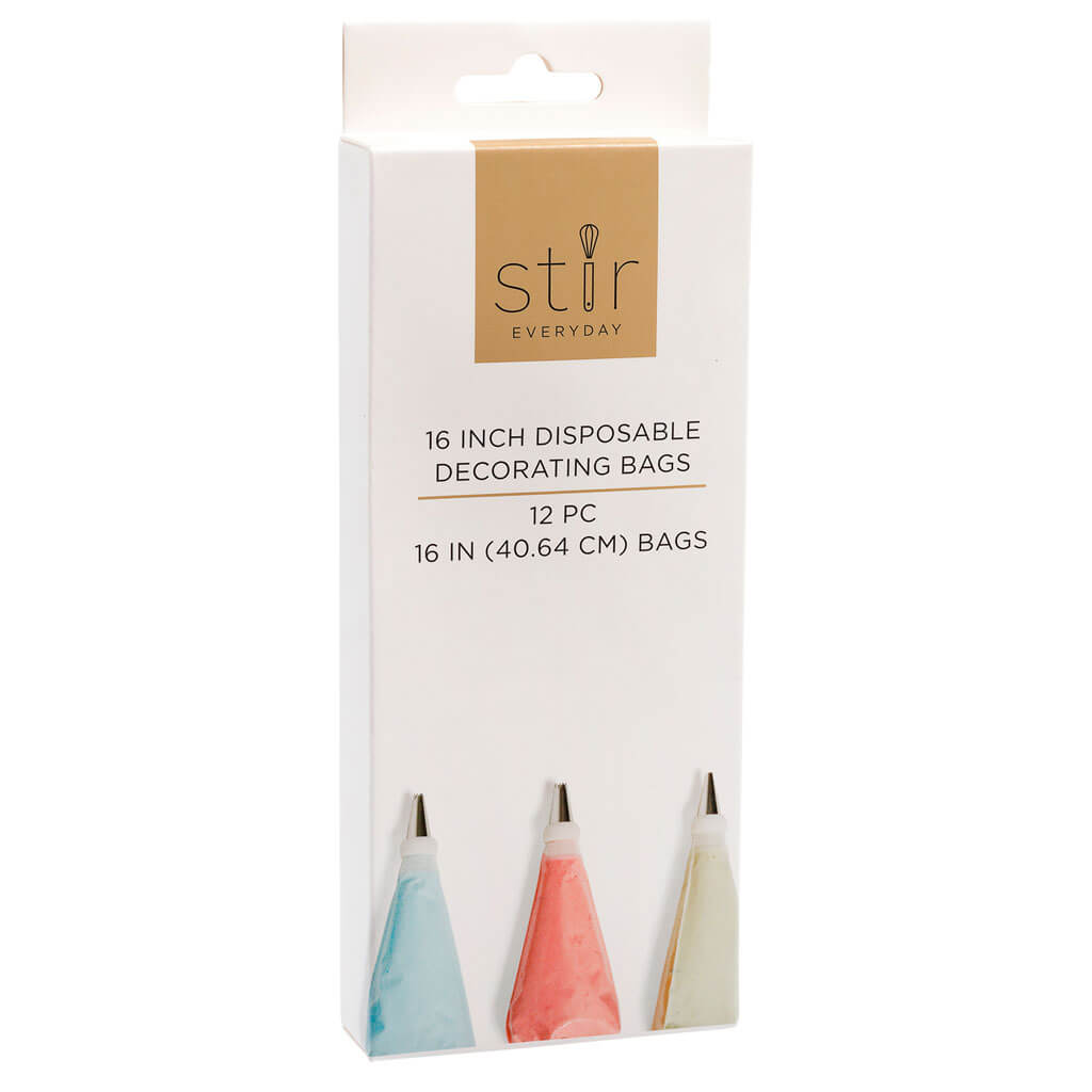 Clear Disposable Decorating Bags 12ct 16in