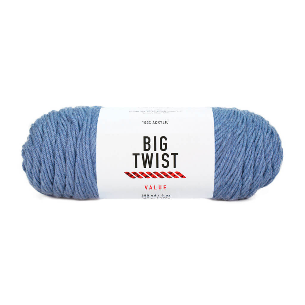 Solid Medium Acrylic Value Yarn 380yd 6oz Denim Blue