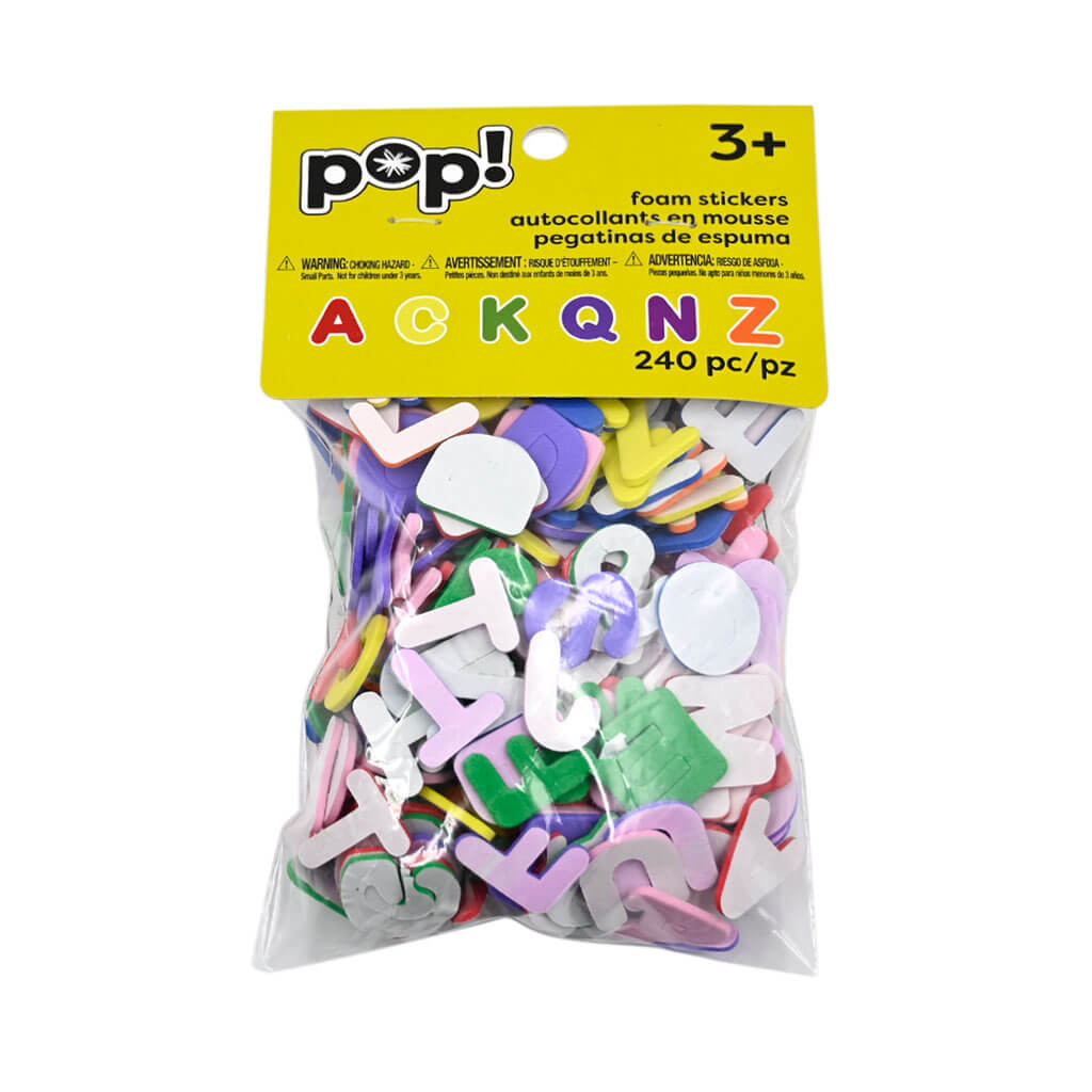 POP! Alpha Adhesive Foam Stickers