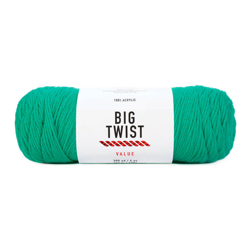 Solid Medium Acrylic Value Yarn 380yd 6oz Jade Green