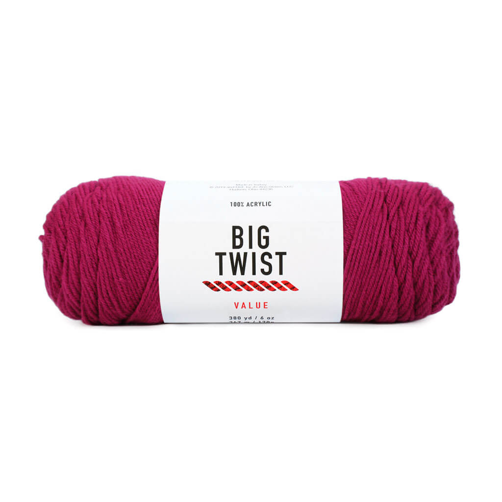 Solid Medium Acrylic Value Yarn 380yd 6oz Plum