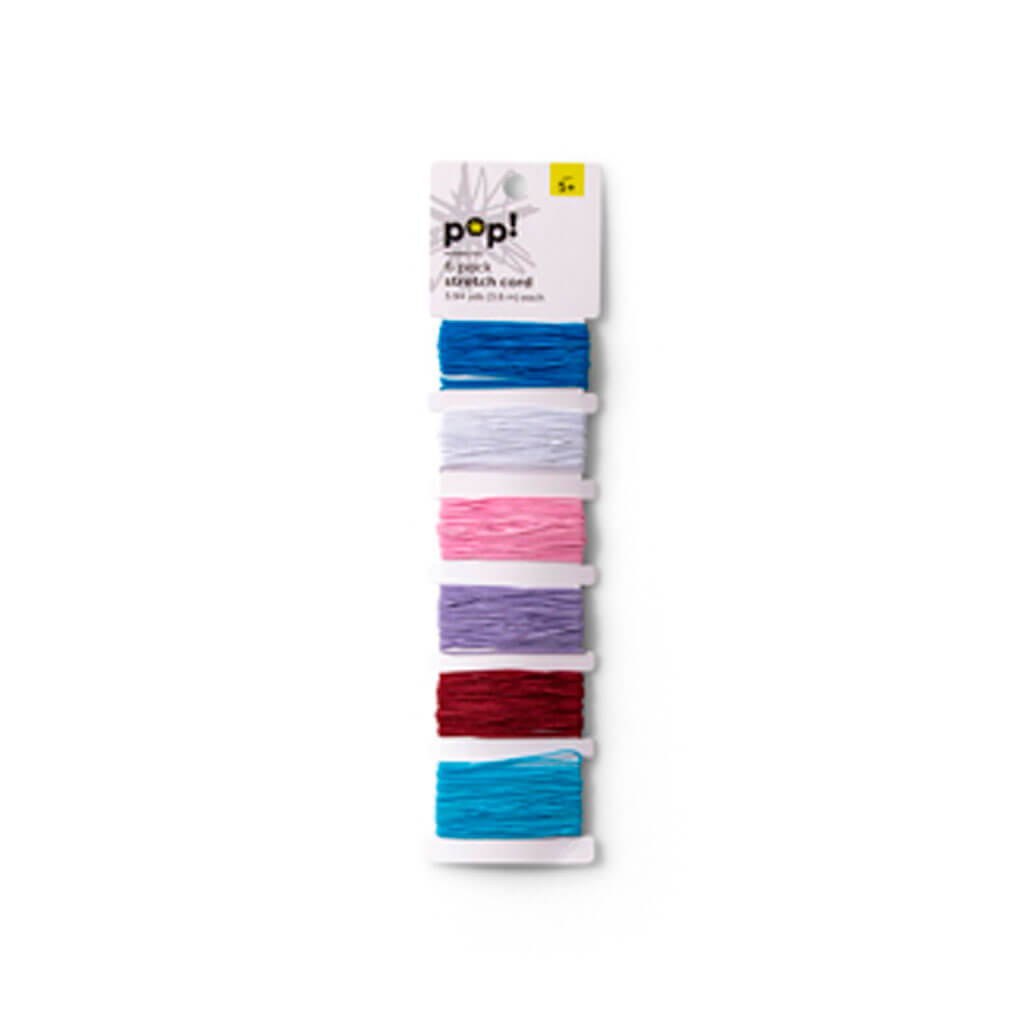 POP! Elastic Stretch Cords Cool Tone 6pk