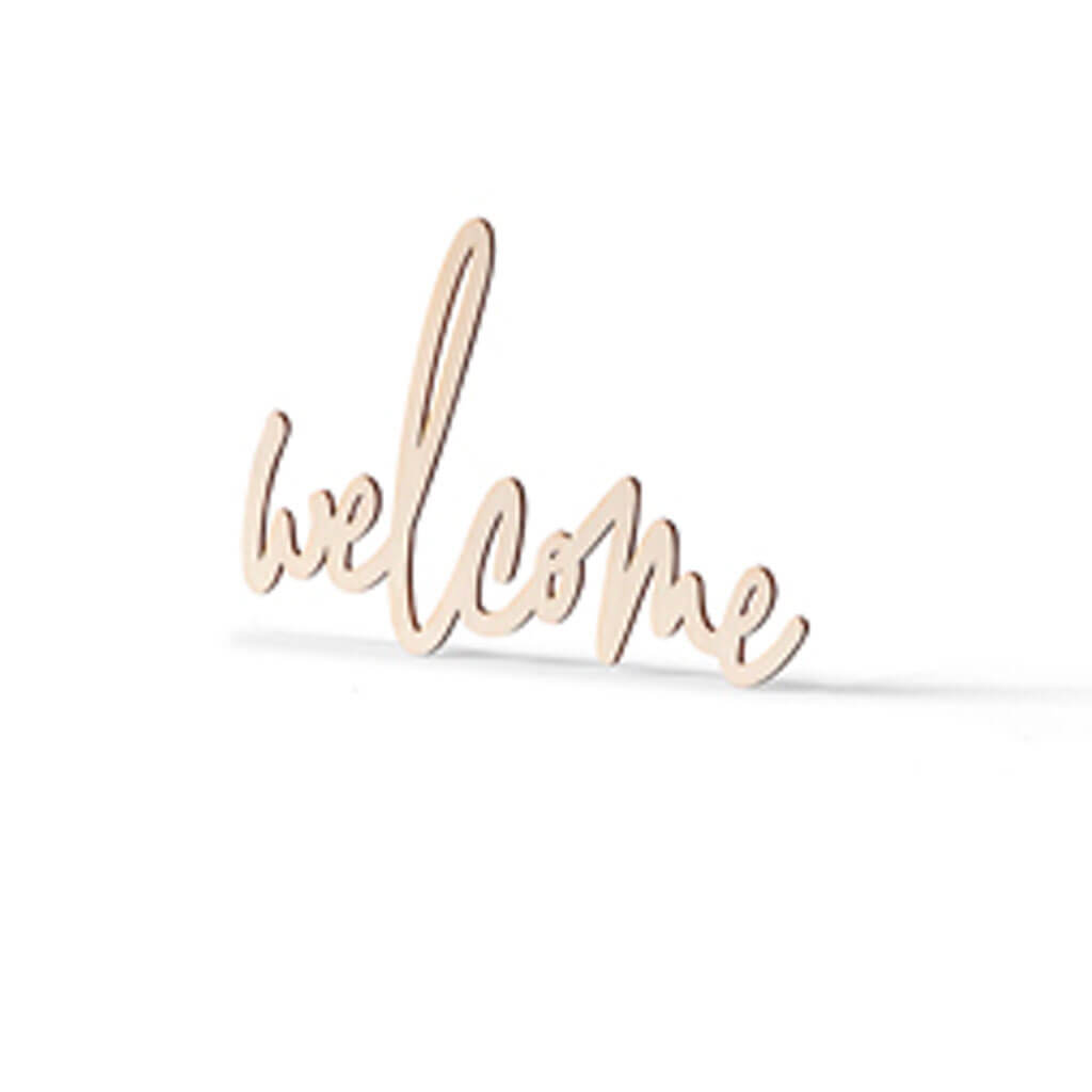 Wood Welcome Word D�cor