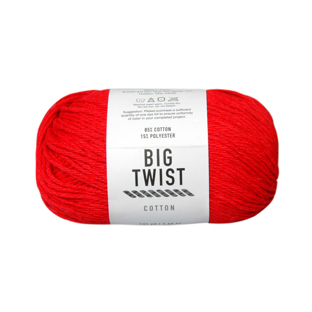 Big Twist Cotton Yarn Cranberry