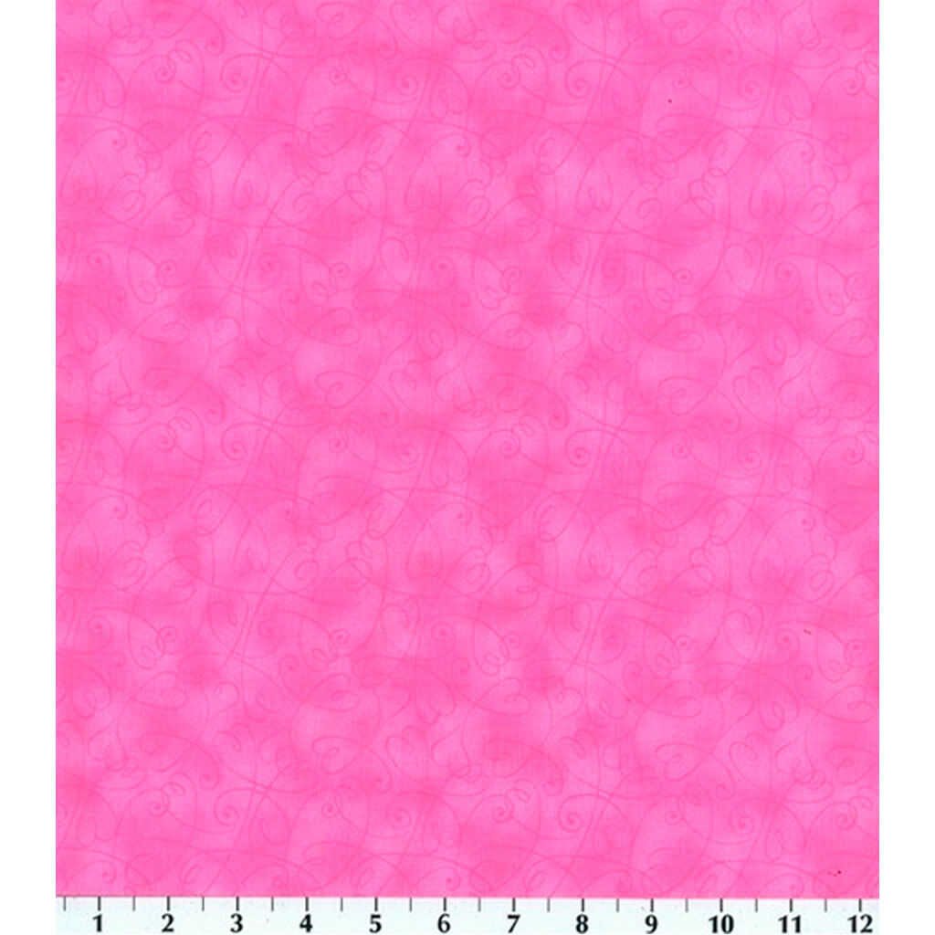 Fabric Traditions Hearts Cotton Fabric Pink