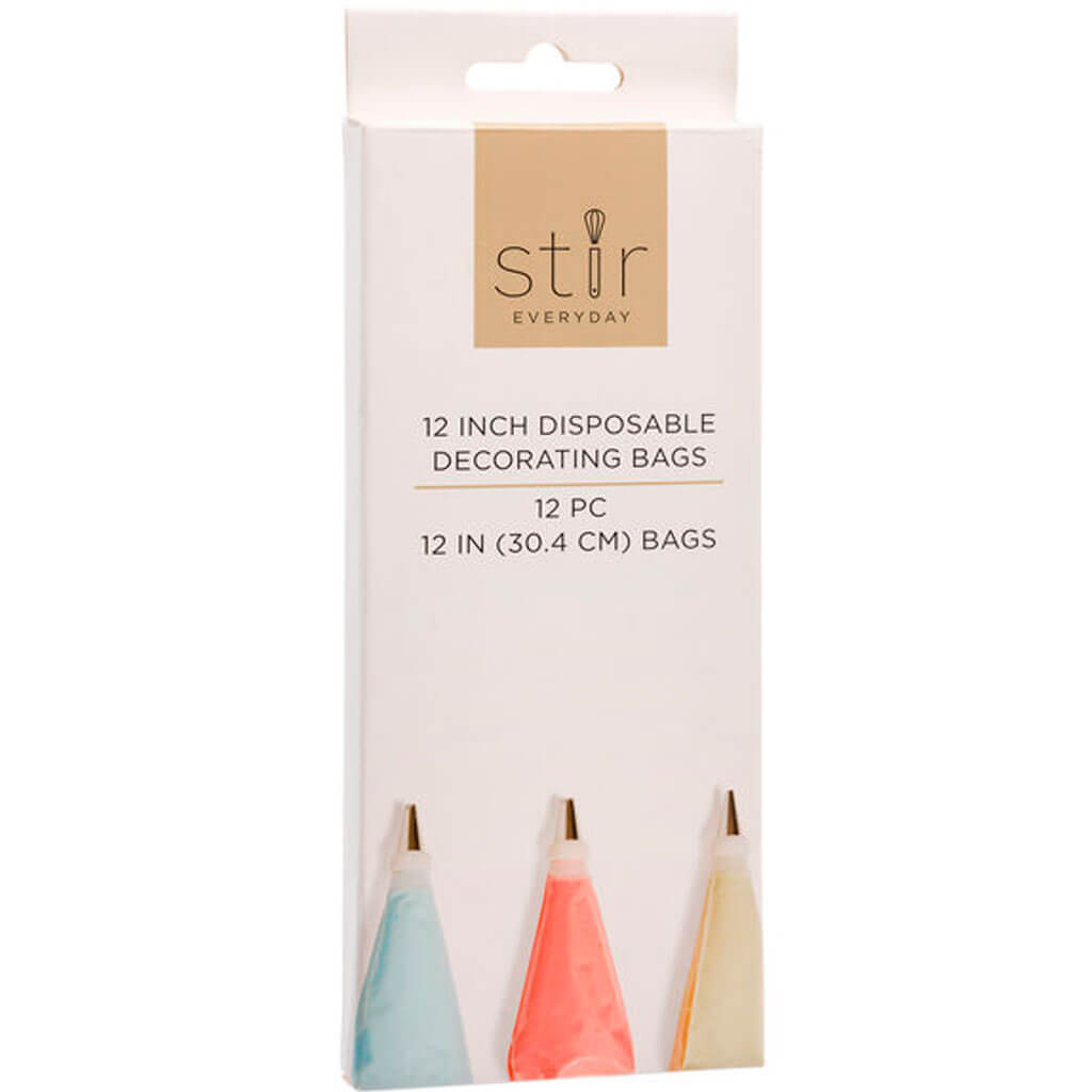 Clear Disposable Decorating Bags 12pk 12in