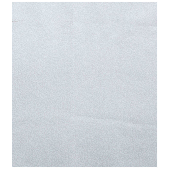 White Scroll Quilt Cotton Fabric