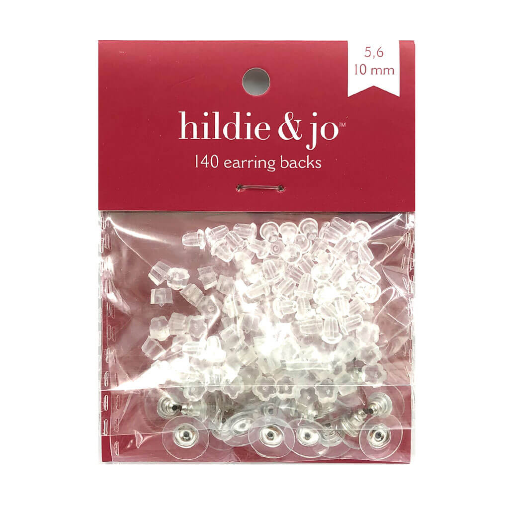 Plastic &amp; Metal Mixed Earring Backs 140ct