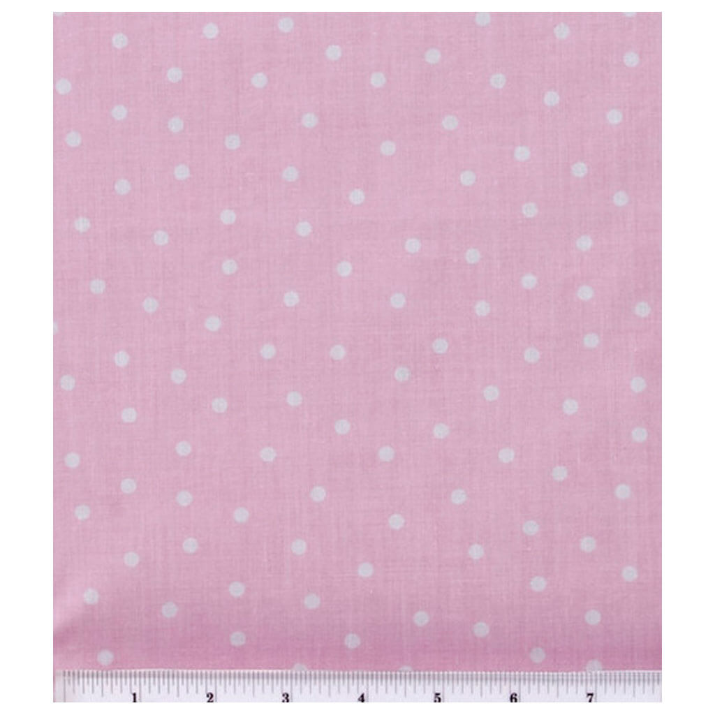 Keepsake Calico Cotton Fabric Pink Polka Dot