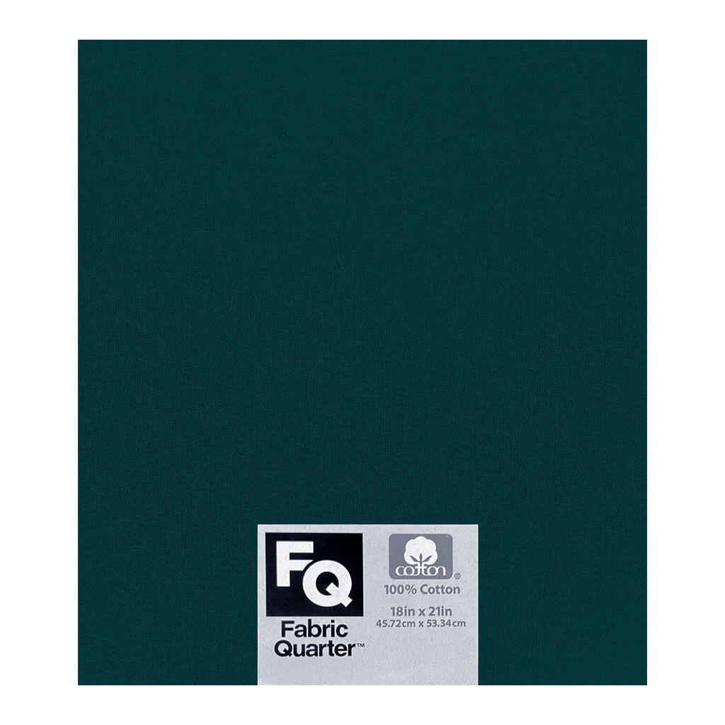 Teal 1 Piece Cotton Fabric Quarter