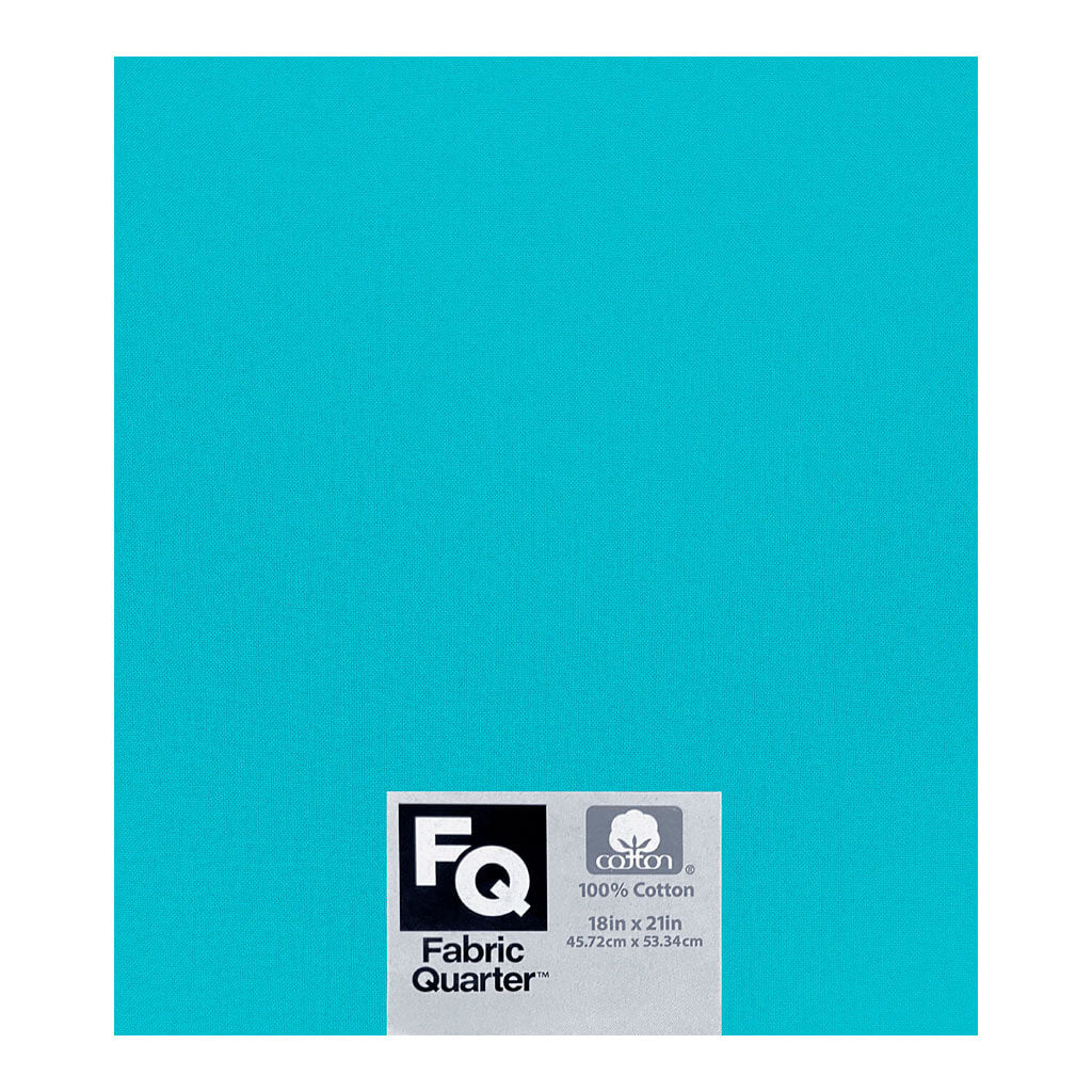 Turquoise 1 Piece Cotton Fabric Quarter