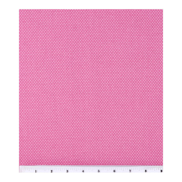 Cotton Fabric Small Dots On Rose Pink