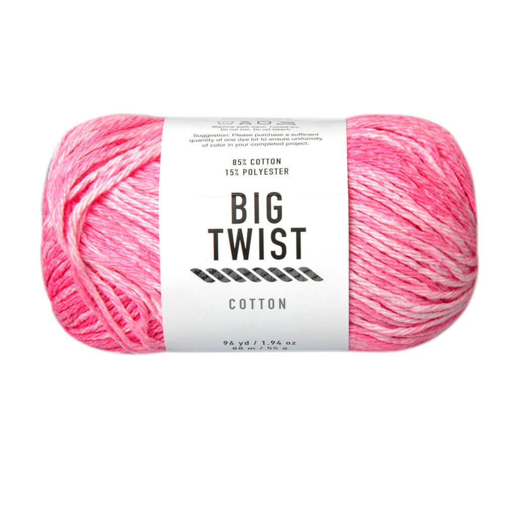 Big Twist Cotton Yarn Flamingo Splash