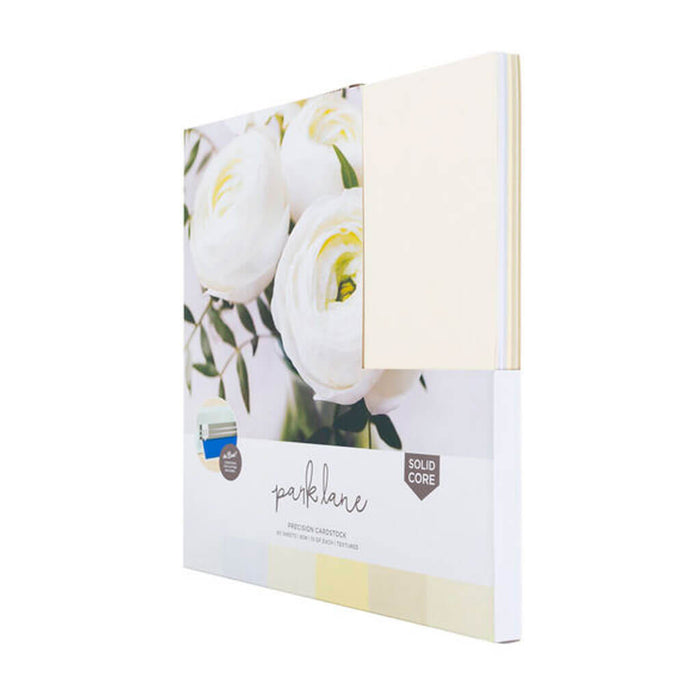 White & Cream Precision Cardstock Paper Pack 60ct 12in x 12in