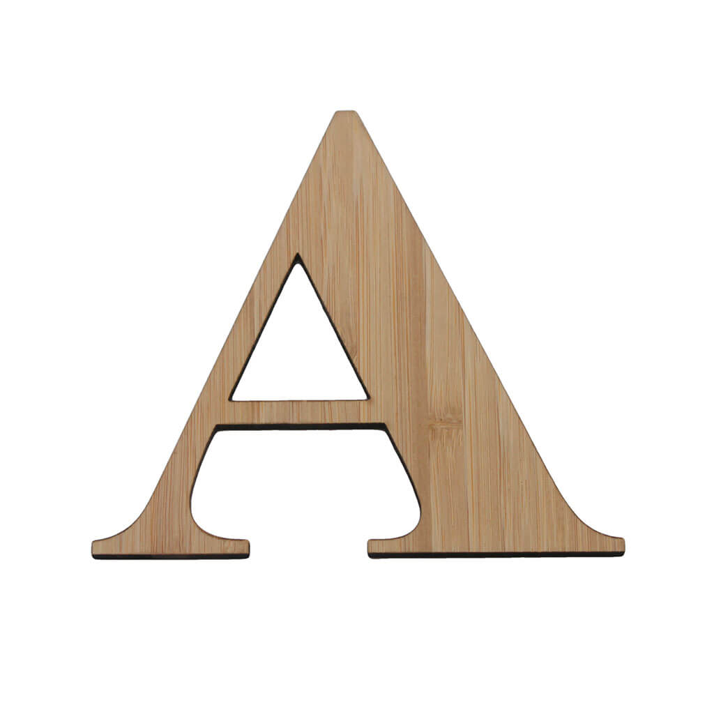 Bamboo Serif Letters &amp; Numbers Uppercase A