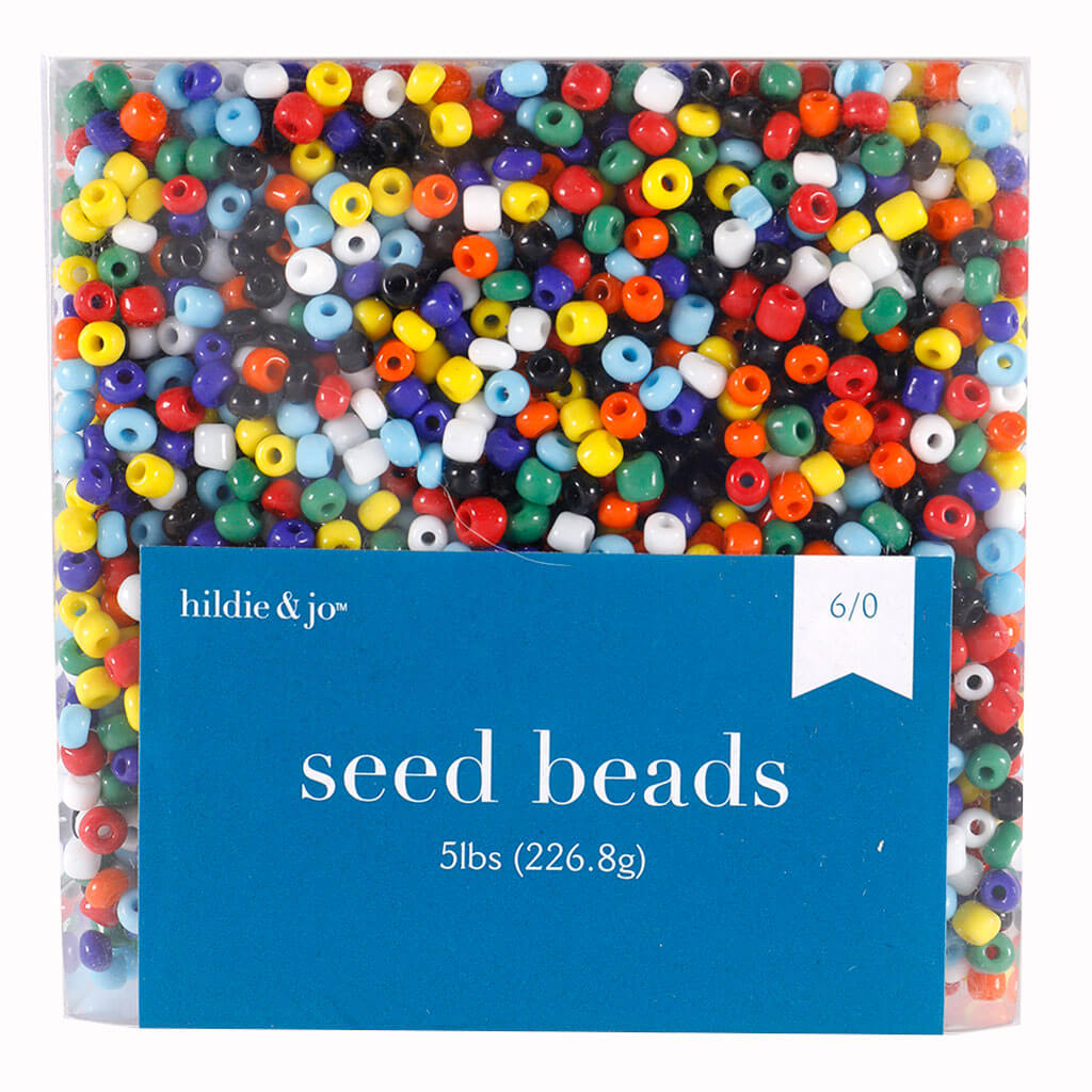 Multicolor Opaque Glass Seed Beads 0.5lbs